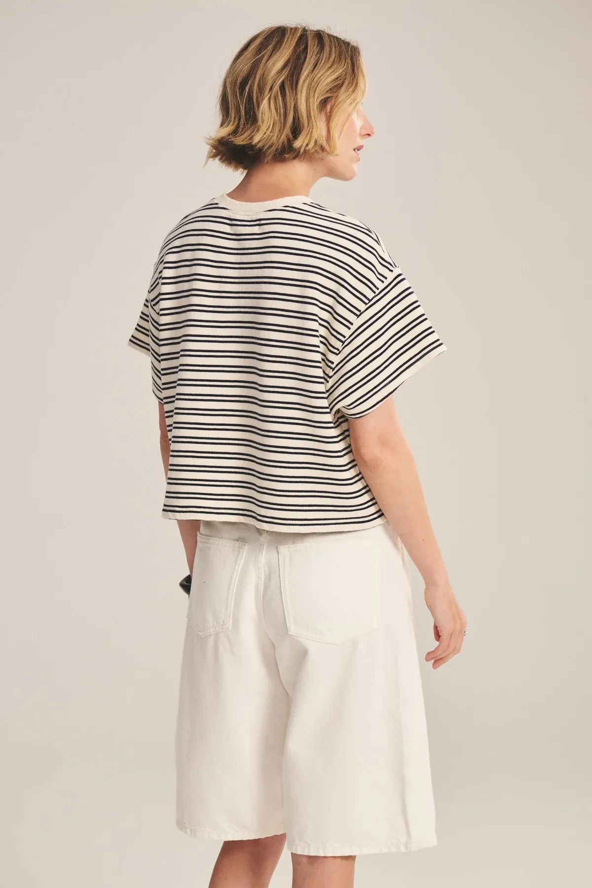 BRISSA TOP - NATURAL/NAVY sold by Wildflower product image thumbnail 4