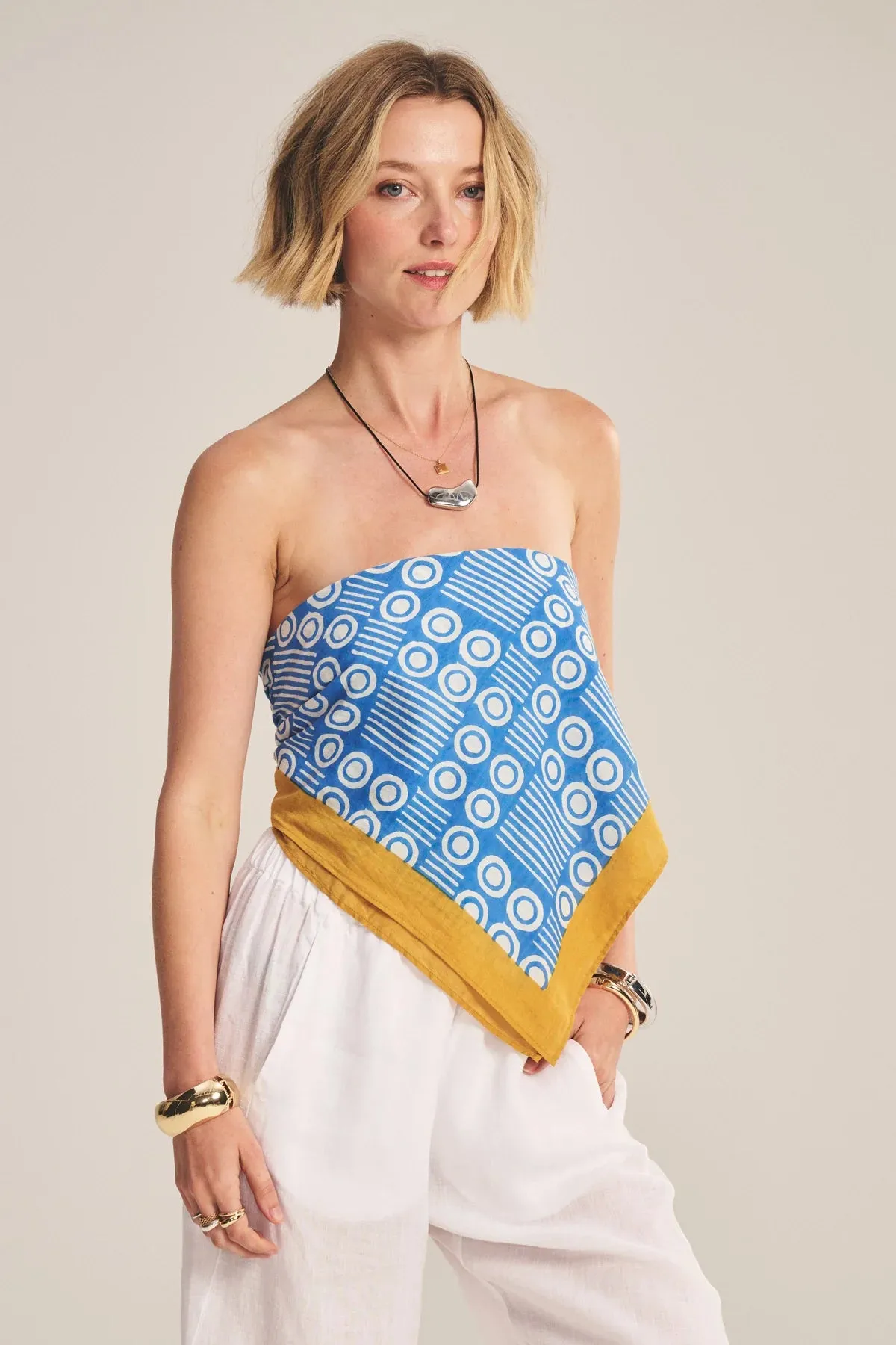 MONROE PRINTED COTTON SCARF sold by Wildflower product image thumbnail 4