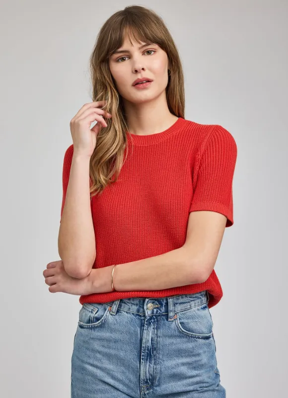 FAYE KNIT TOP - GRENADINE sold by Wildflower product image thumbnail 2