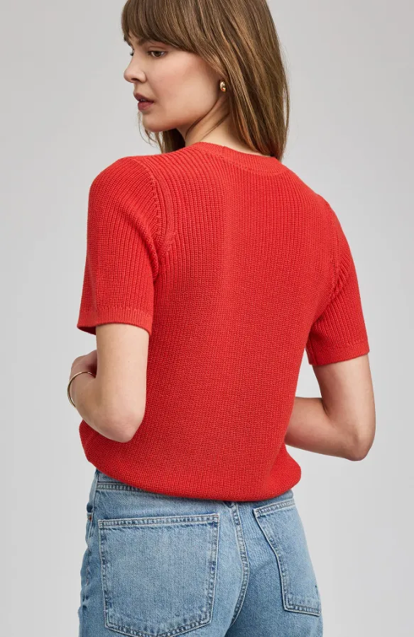 FAYE KNIT TOP - GRENADINE sold by Wildflower product image thumbnail 3
