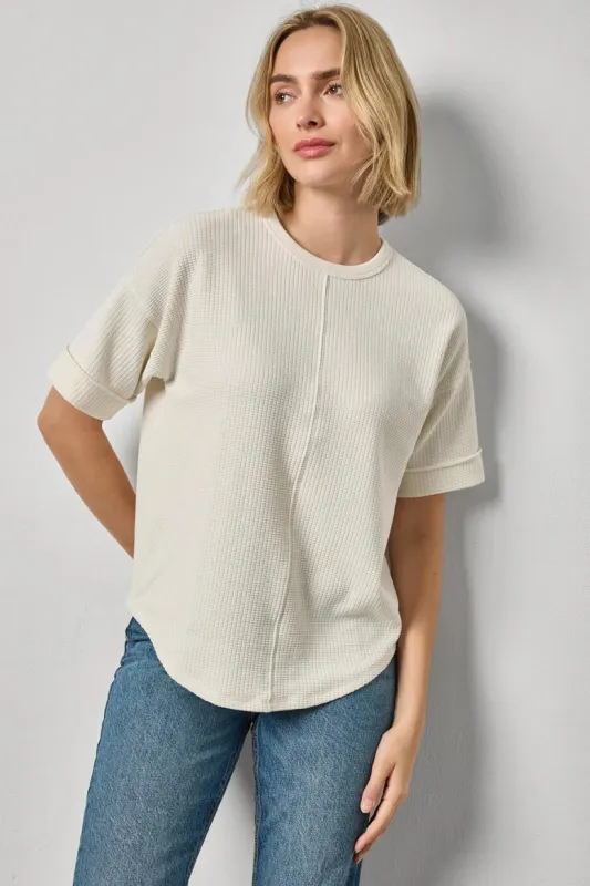 DROP SHOULDER SWEATSHIRT - ECRU made by Lilla P