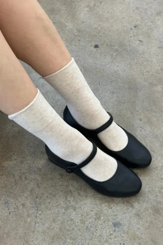 SNEAKER SOCKS - OATMEAL made by Le Bon Shoppe