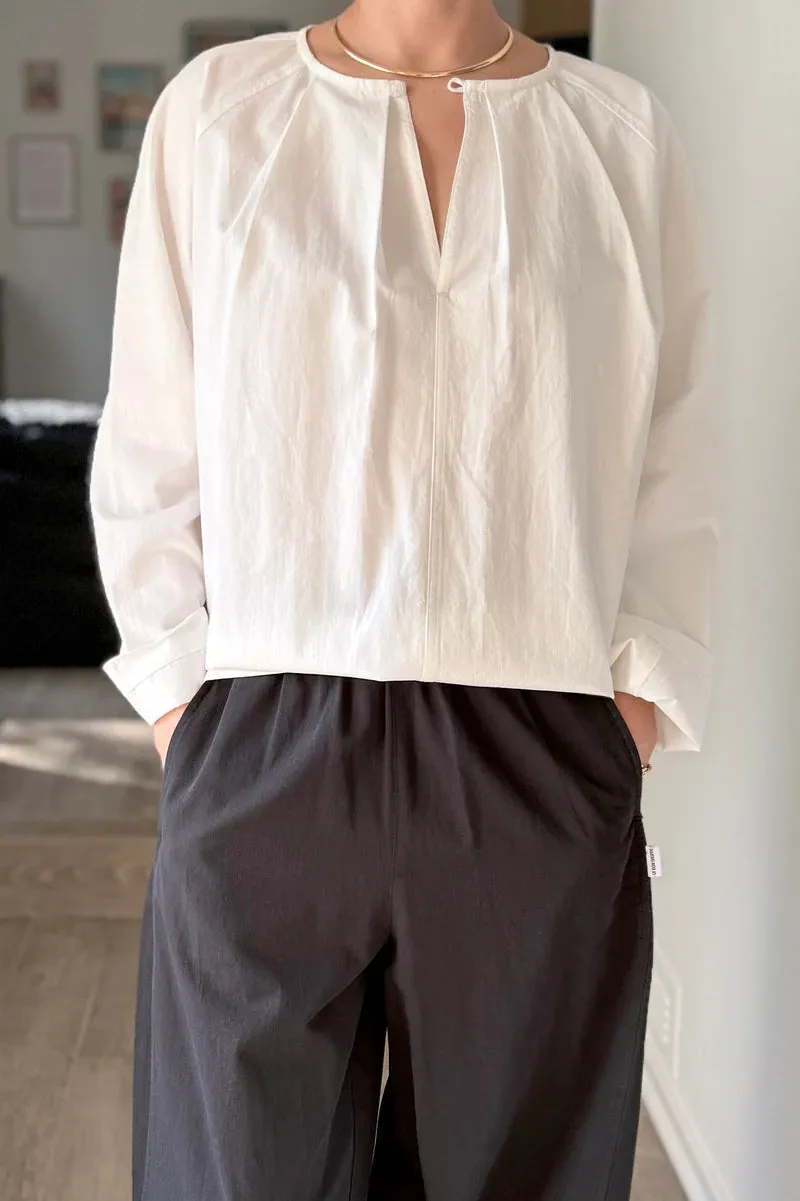 JULIENNE LONG SLEEVE TOP - WHITE sold by Wildflower