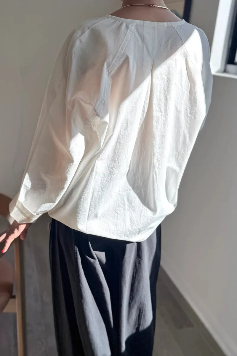 JULIENNE LONG SLEEVE TOP - WHITE sold by Wildflower product image thumbnail 2