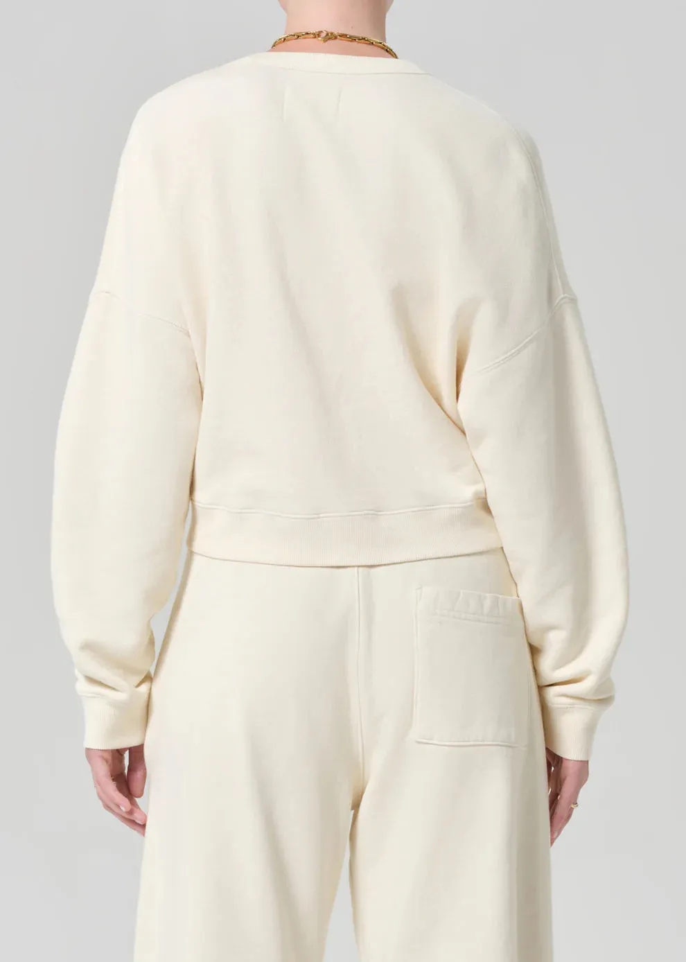 RHOMBOID HENLEY - CREAM sold by Wildflower product image thumbnail 2