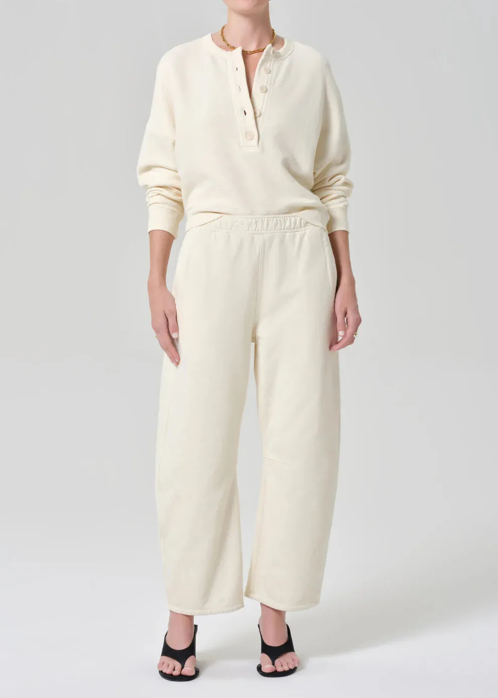 RHOMBOID HENLEY - CREAM sold by Wildflower product image thumbnail 5