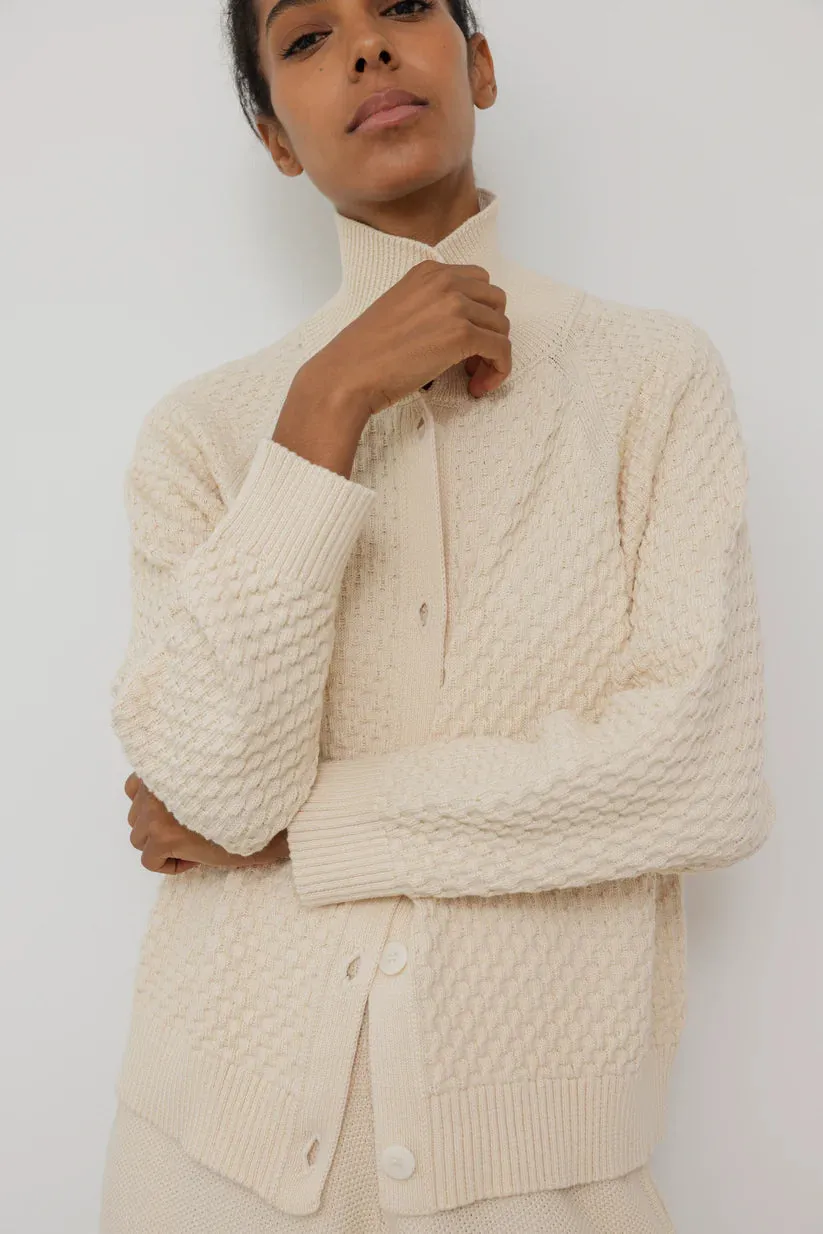 TEXTURED CARDIGAN - NATURAL sold by Wildflower product image thumbnail 5