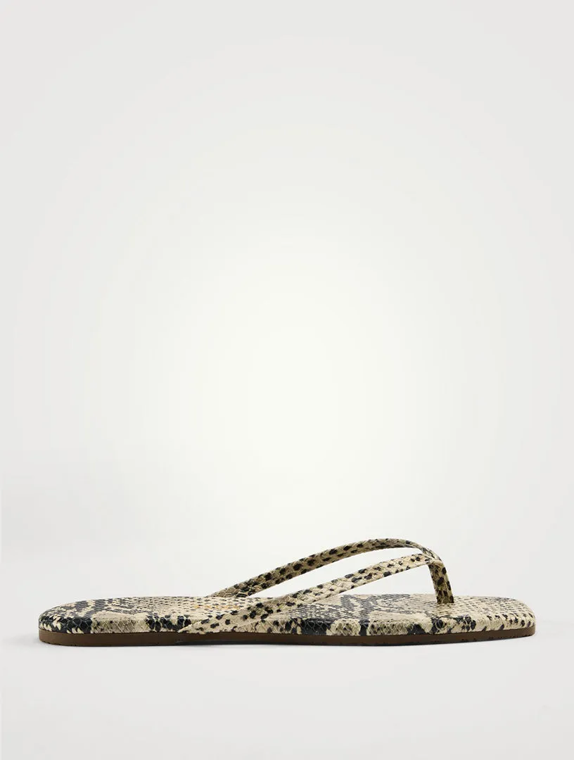 SQUARE TOE LILY SNAKESKIN sold by Wildflower