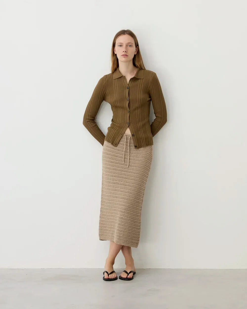 OSMA CARDIGAN - OLIVE sold by Wildflower product image thumbnail 3