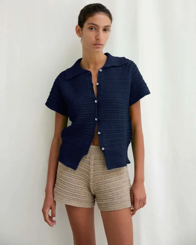 PALMA CARDIGAN - NAVY made by Diarte