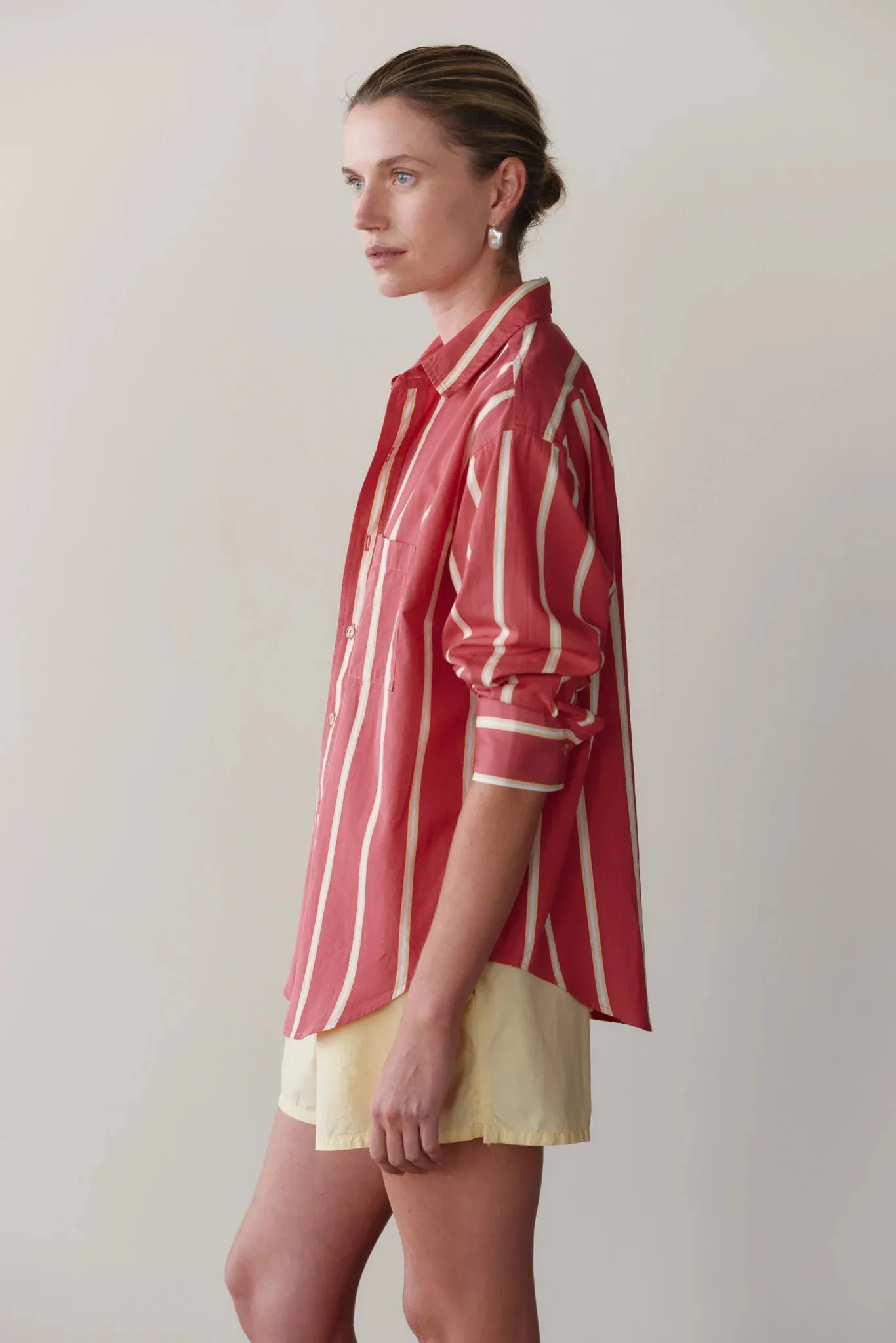 THE POP SHIRT - RASPBERRY STRIPE sold by Wildflower product image thumbnail 3