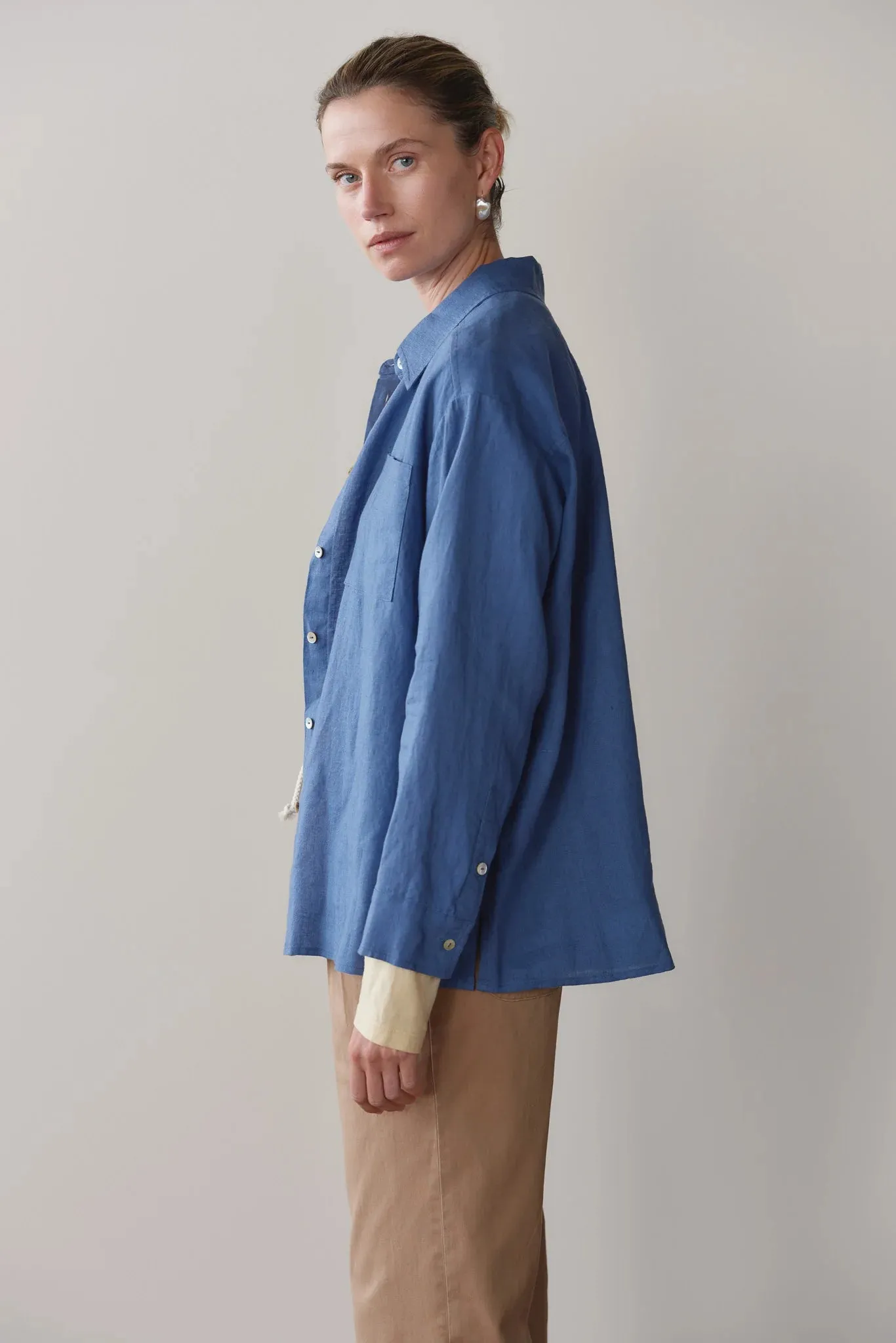LINEN RELAXED SHIRT sold by Wildflower product image thumbnail 4