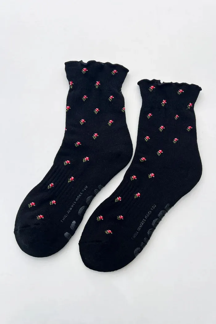 PETAL RUFFLED HUGGER CREW STOCK - BLACK PETAL sold by Wildflower product image thumbnail 5