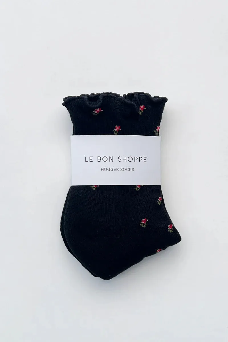 PETAL RUFFLED HUGGER CREW STOCK - BLACK PETAL sold by Wildflower product image thumbnail 4