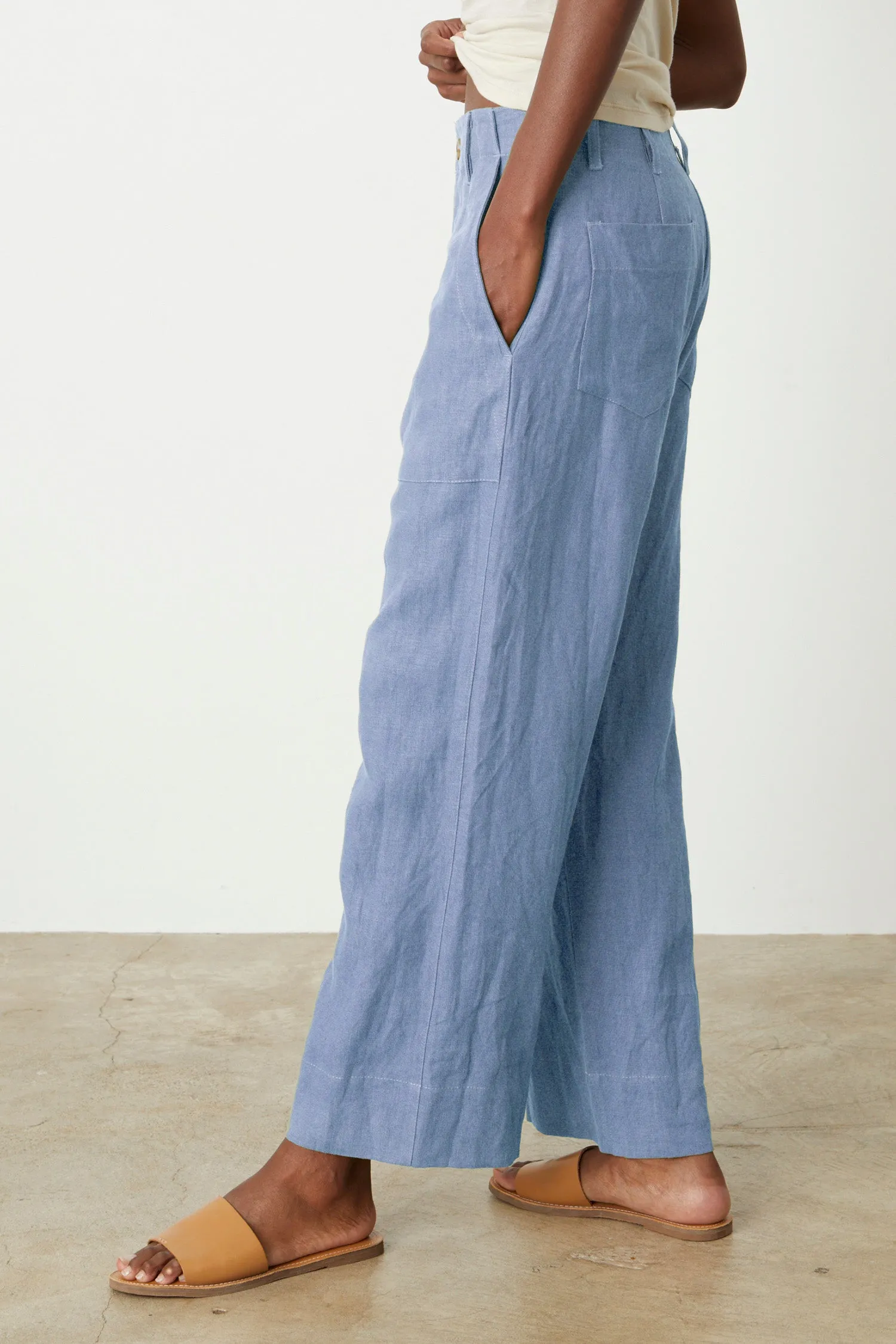 DRU HEAVY LINEN PANT sold by Wildflower product image thumbnail 3