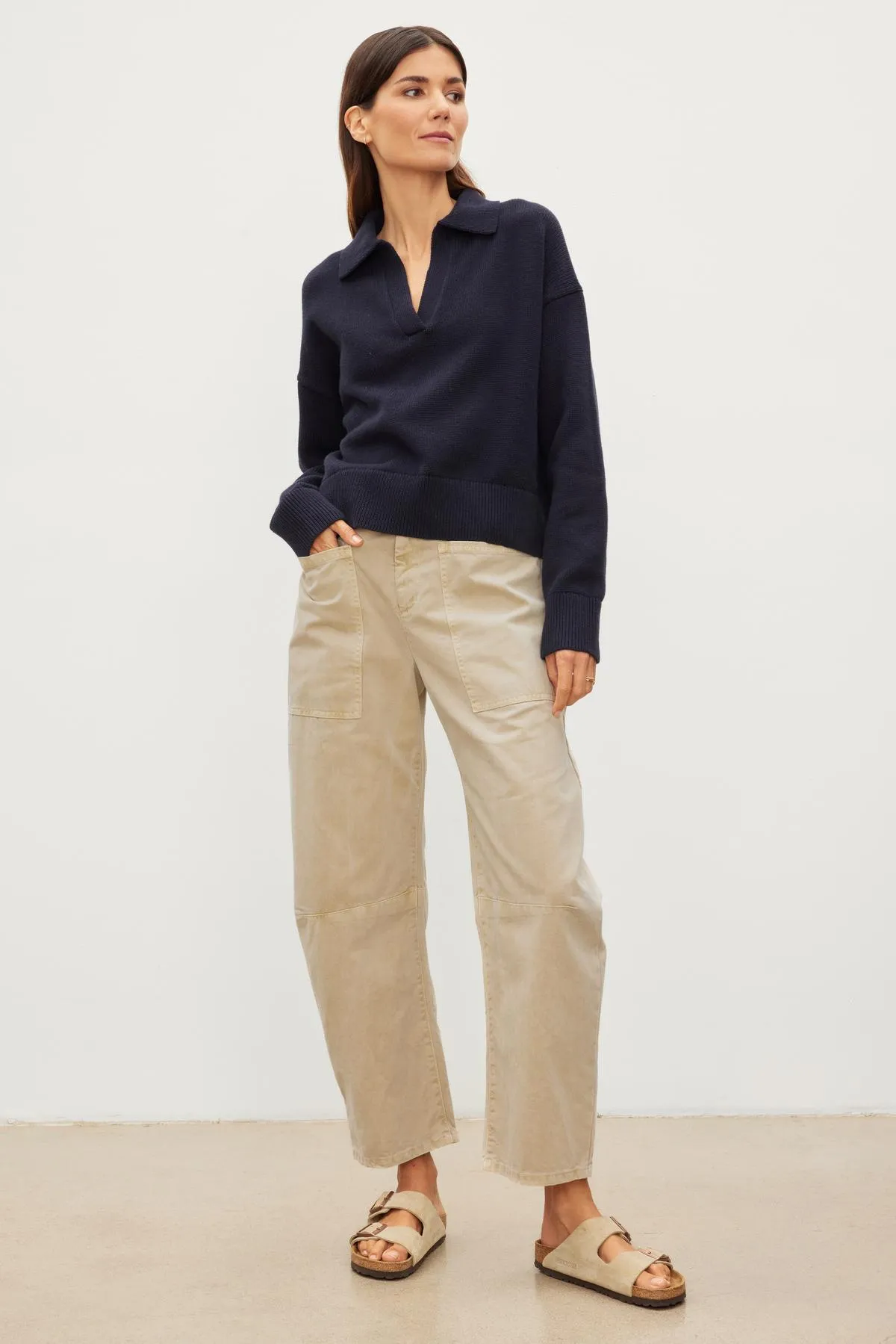 BRYLIE SANDED TWILL PANT IN AUTUMN sold by Wildflower product image thumbnail 3