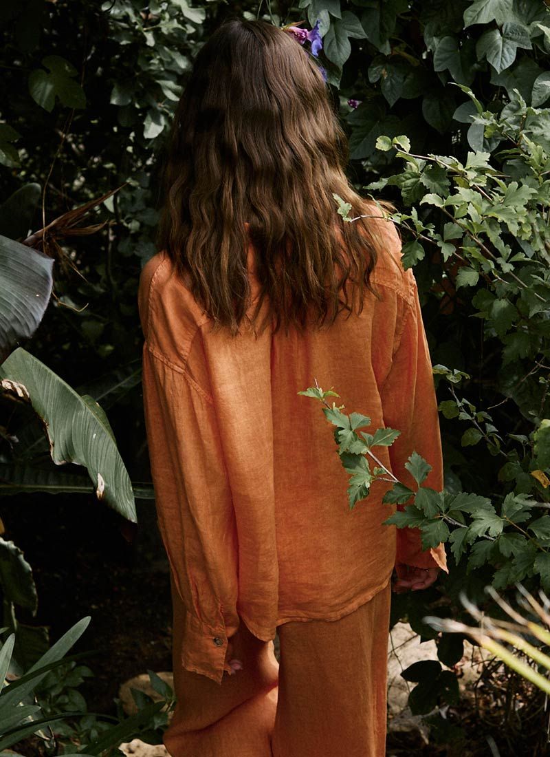 EDEN WOVEN LINEN BUTTON UP sold by Wildflower product image thumbnail 2