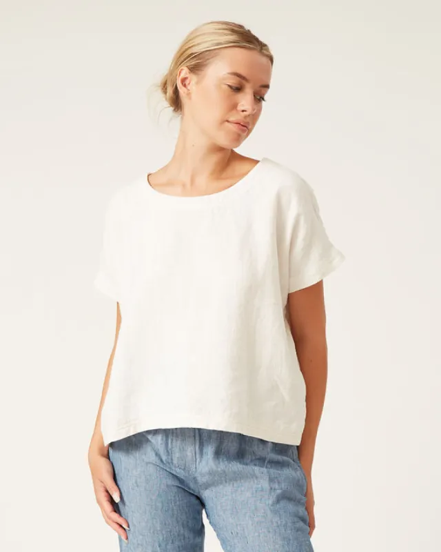 JOANNA TOP - WHITE sold by Wildflower