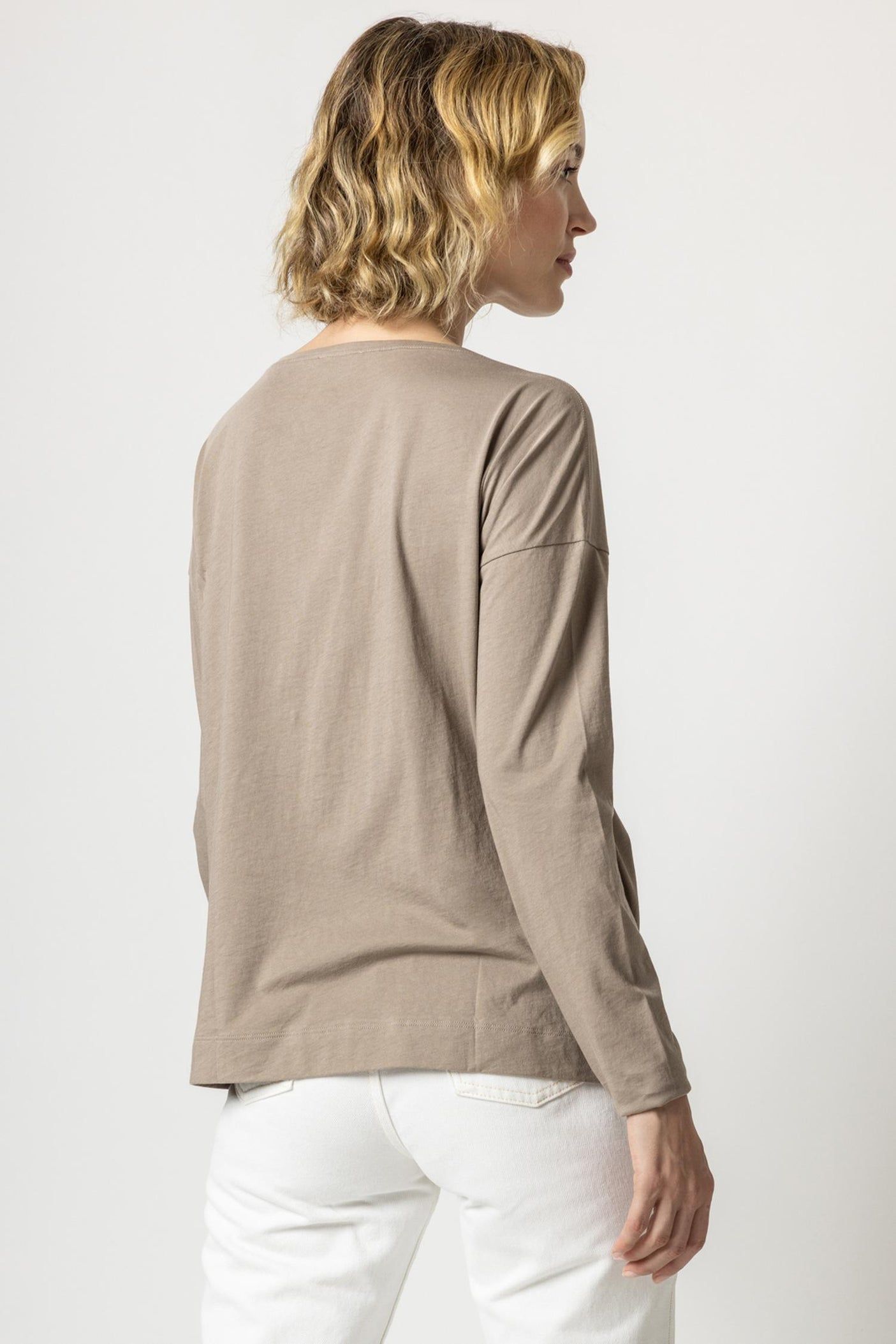 LONG SLEEVE DROP SHOULDER BOATNECK sold by Wildflower product image thumbnail 2