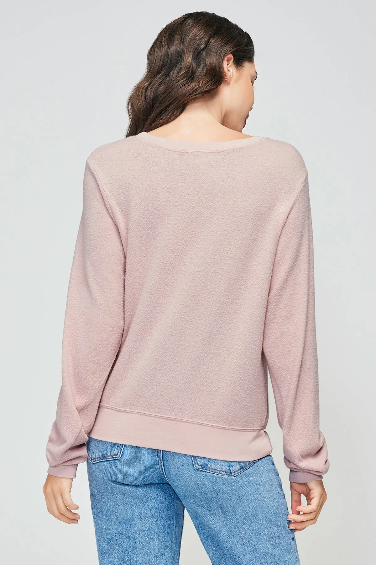 Aspen Afterglow Baggy Beach Jumper | Burnished Lilac sold by Wildfox product image thumbnail 2