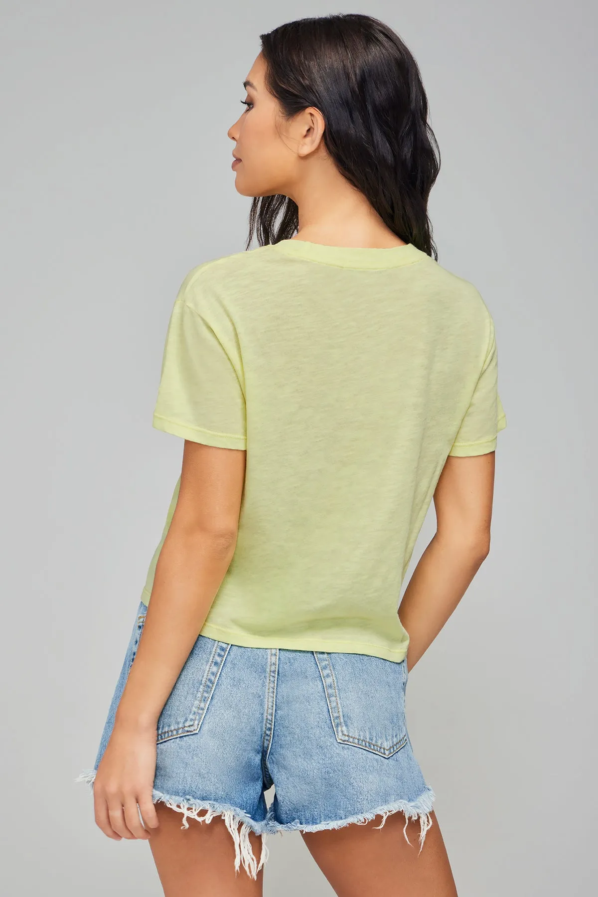 Slub Boy Tee | Pigment Pale Lime Yellow sold by Wildfox product image thumbnail 2