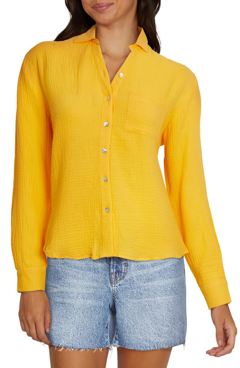 Loose Button Down Shirt | Honeycomb sold by Wildfox