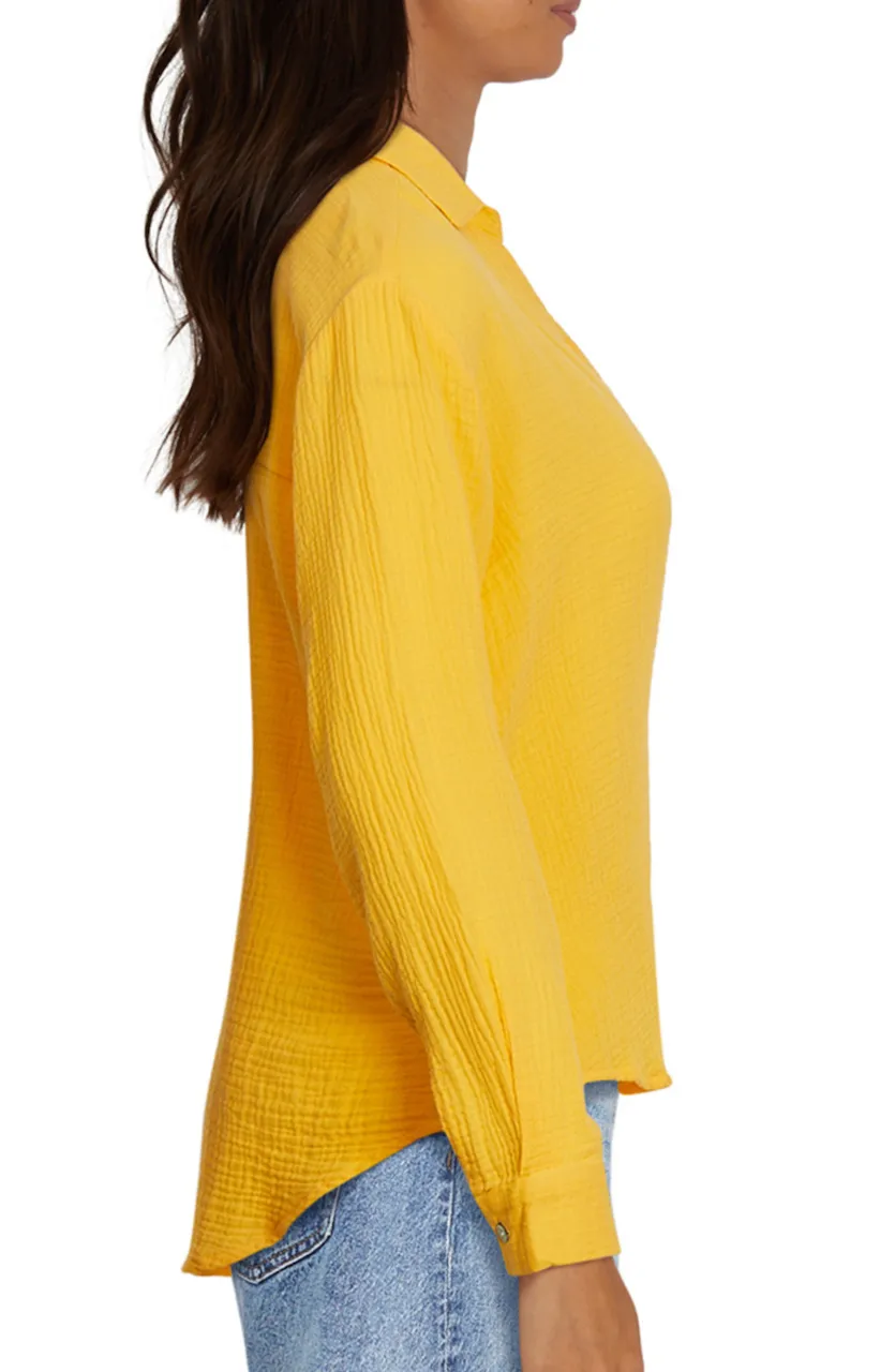 Loose Button Down Shirt | Honeycomb sold by Wildfox product image thumbnail 3