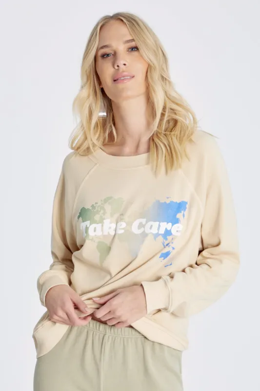 Take Care Sommers Sweatshirt | Wheat sold by Wildfox