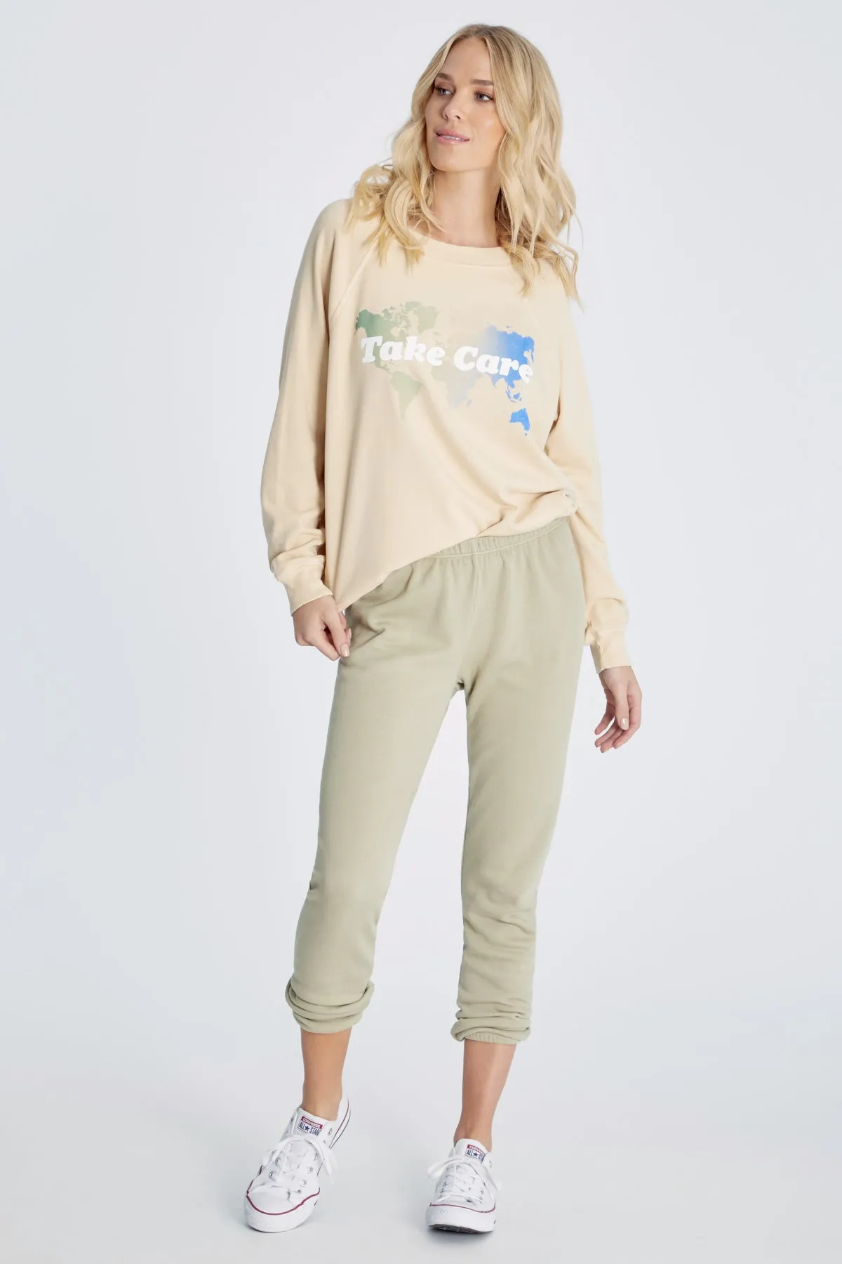 Take Care Sommers Sweatshirt | Wheat sold by Wildfox product image thumbnail 3