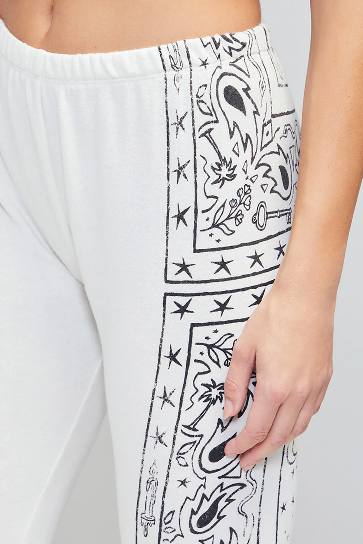 Cosmic Paisley Knox Pant | Vanilla sold by Wildfox product image thumbnail 3