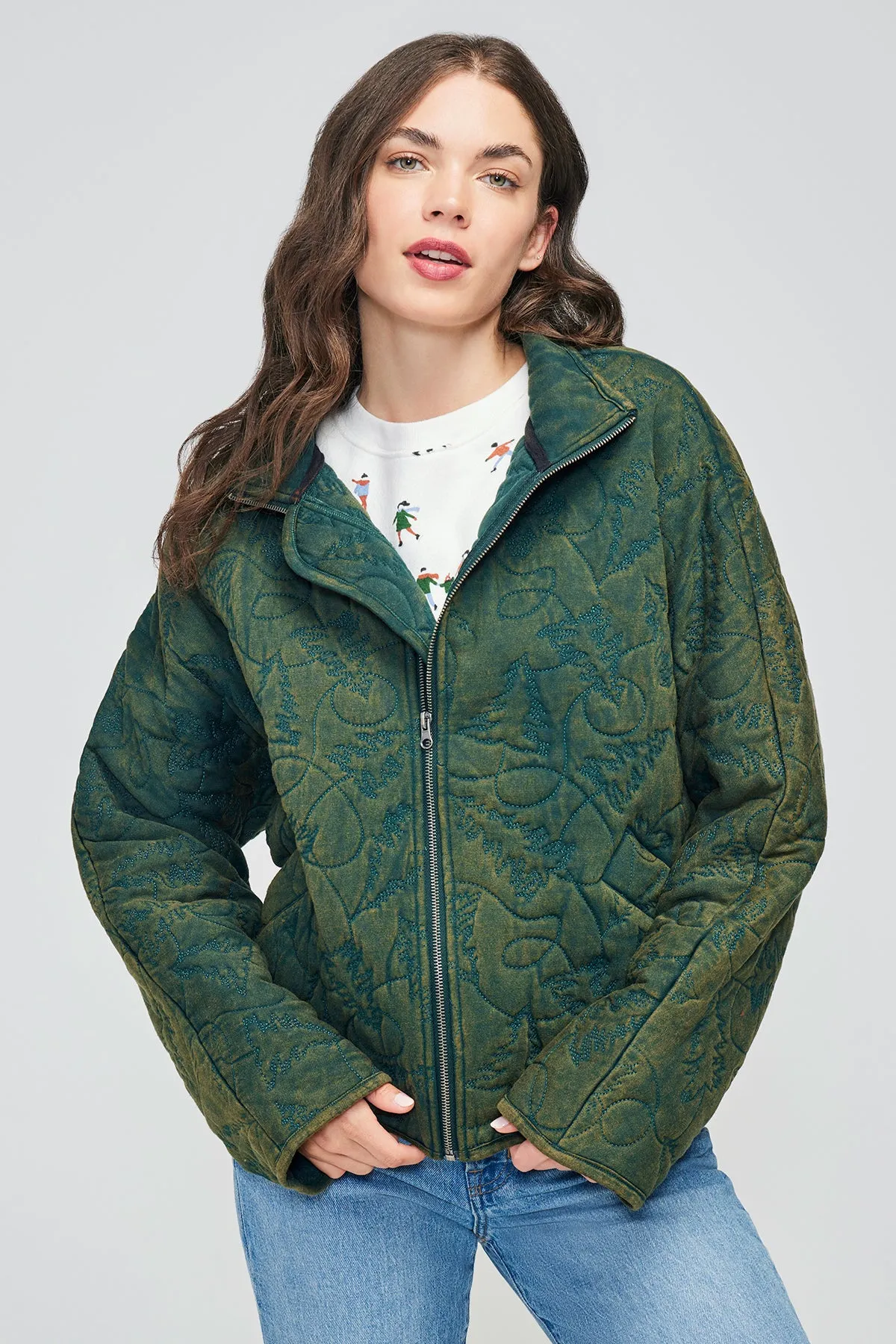 Dolman Quilted Jacket | Scarab sold by Wildfox product image thumbnail 2