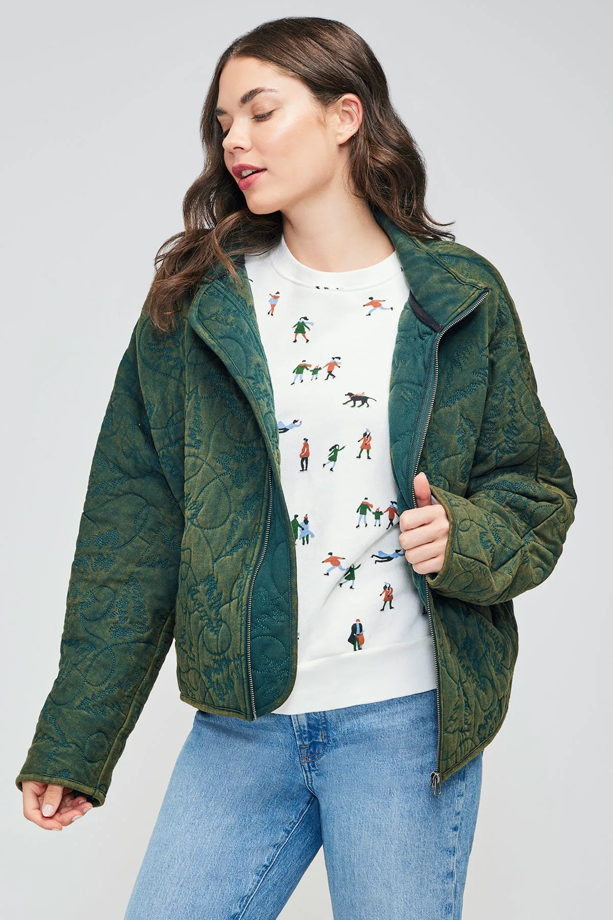 Dolman Quilted Jacket | Scarab sold by Wildfox product image thumbnail 5