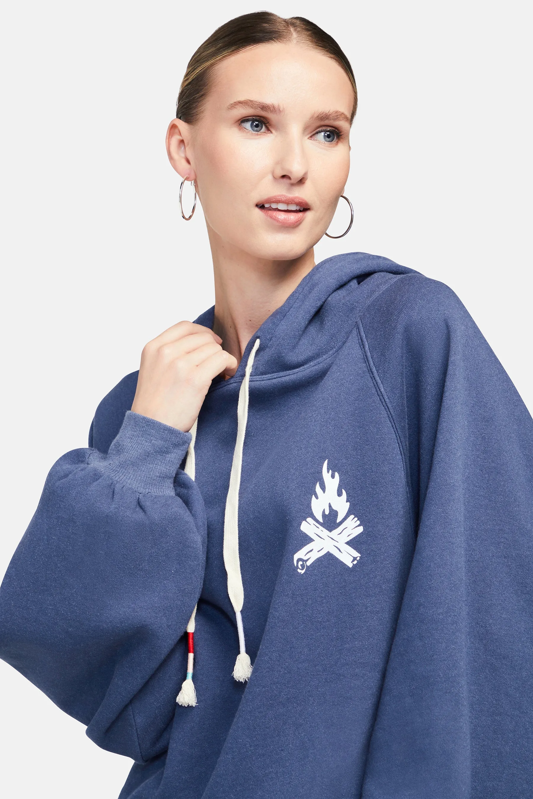 Booze Bonfire Sumo Hoodie | Dress Blues sold by Wildfox product image thumbnail 4