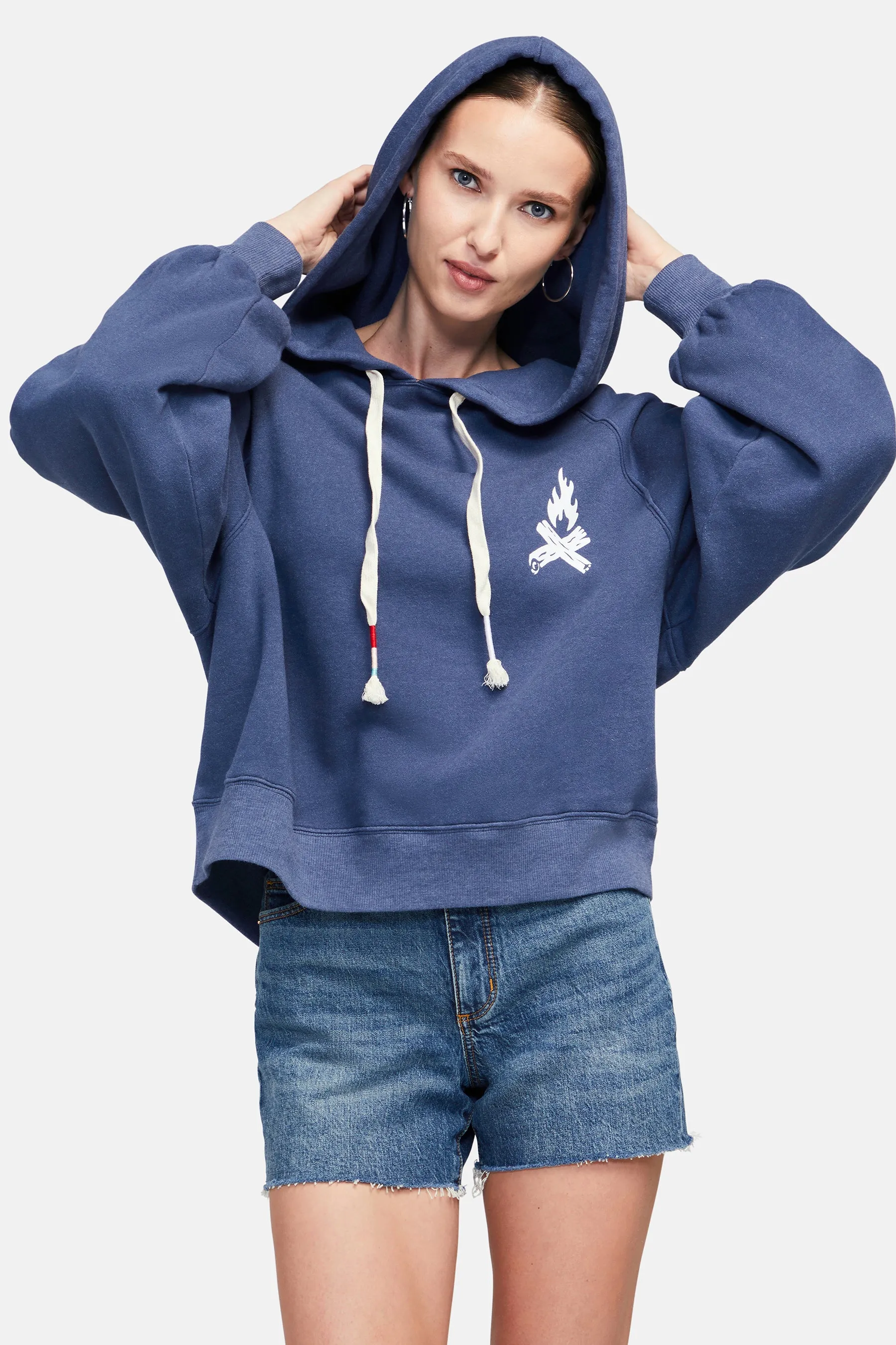 Booze Bonfire Sumo Hoodie | Dress Blues sold by Wildfox product image thumbnail 2