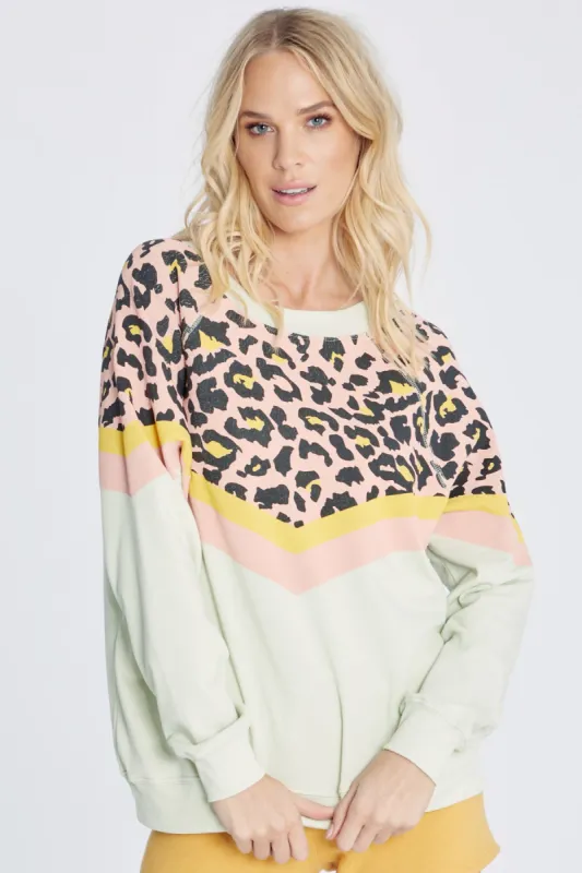 Party Cat Sommers Sweatshirt | Aloe sold by Wildfox