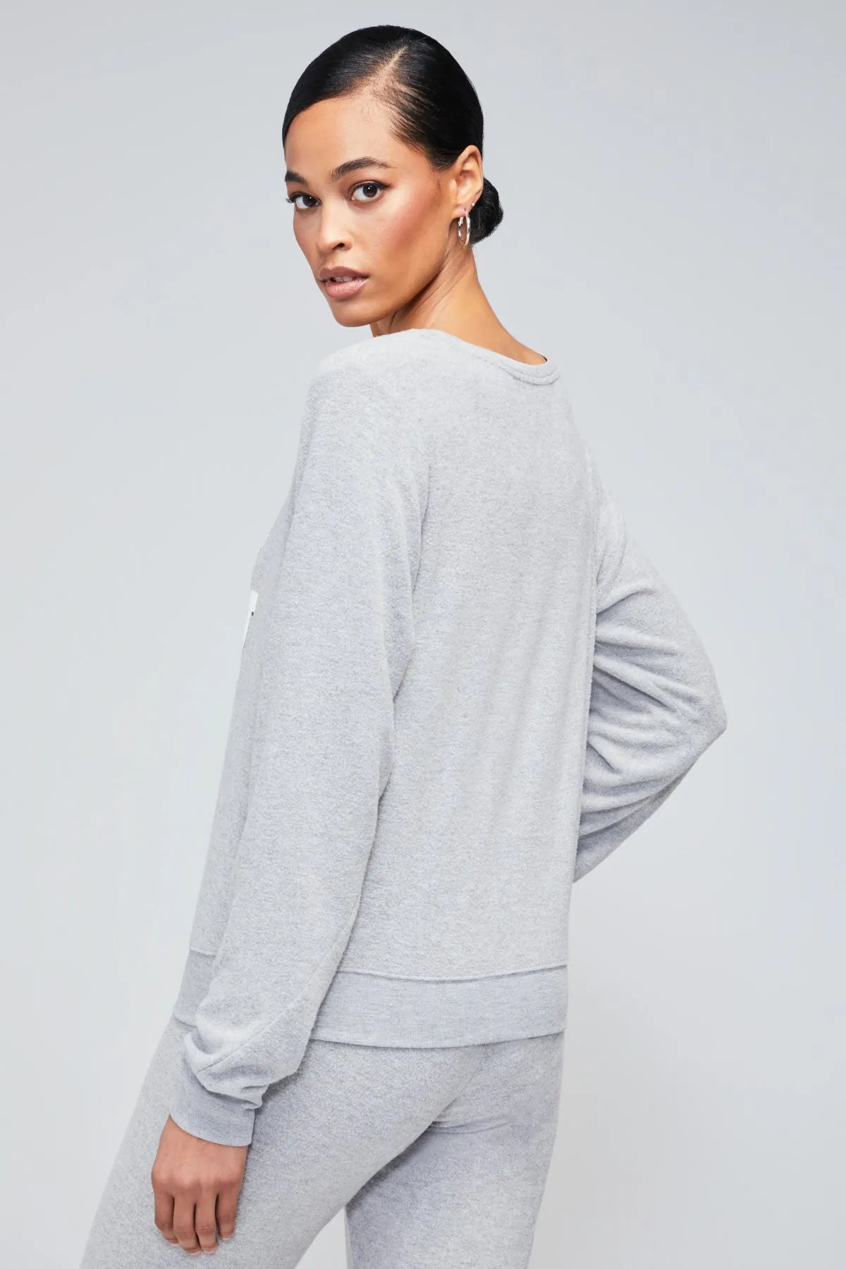 I Do Crew Baggy Beach Jumper | Heather sold by Wildfox product image thumbnail 4