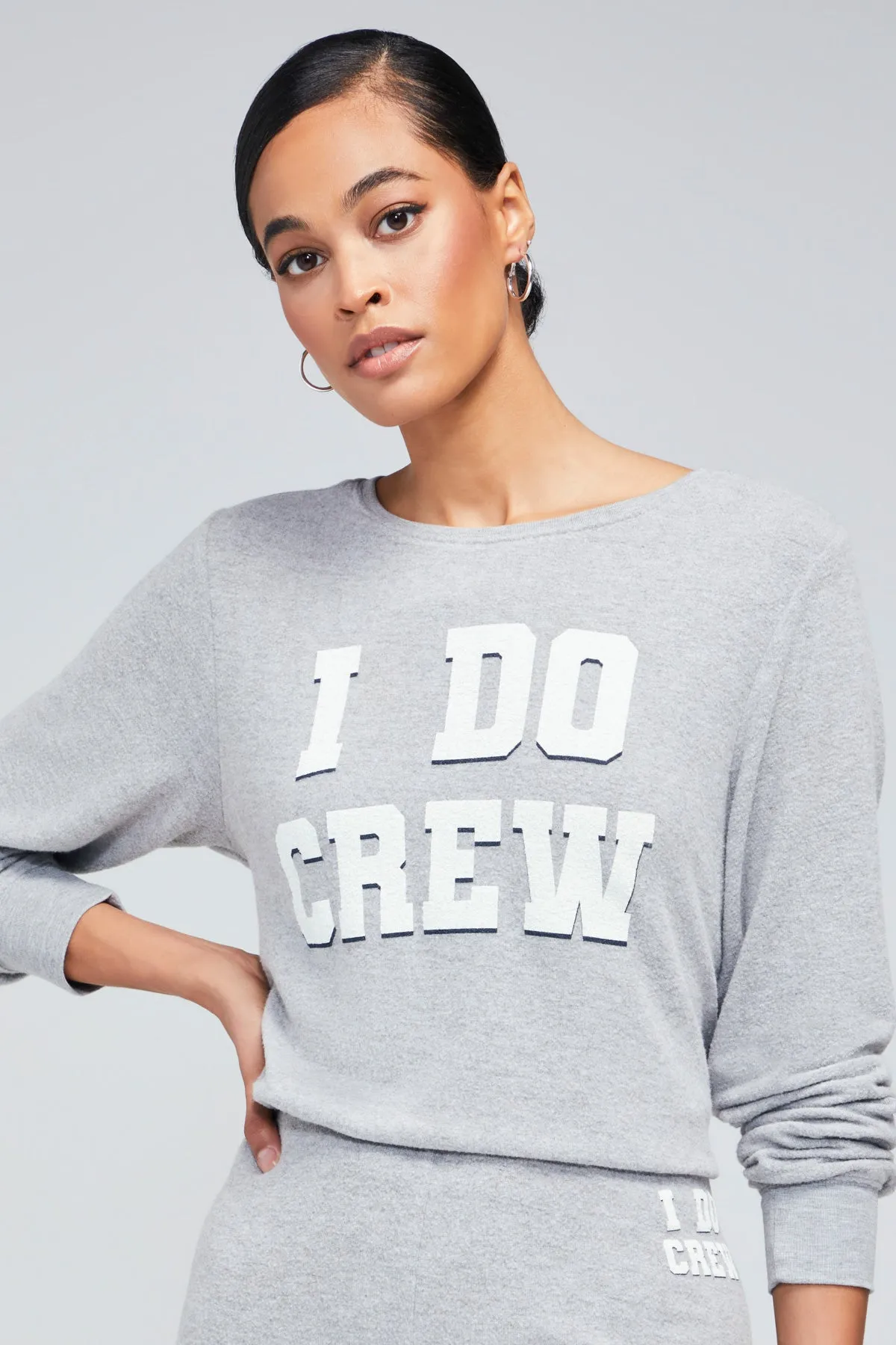 I Do Crew Baggy Beach Jumper | Heather sold by Wildfox product image thumbnail 5