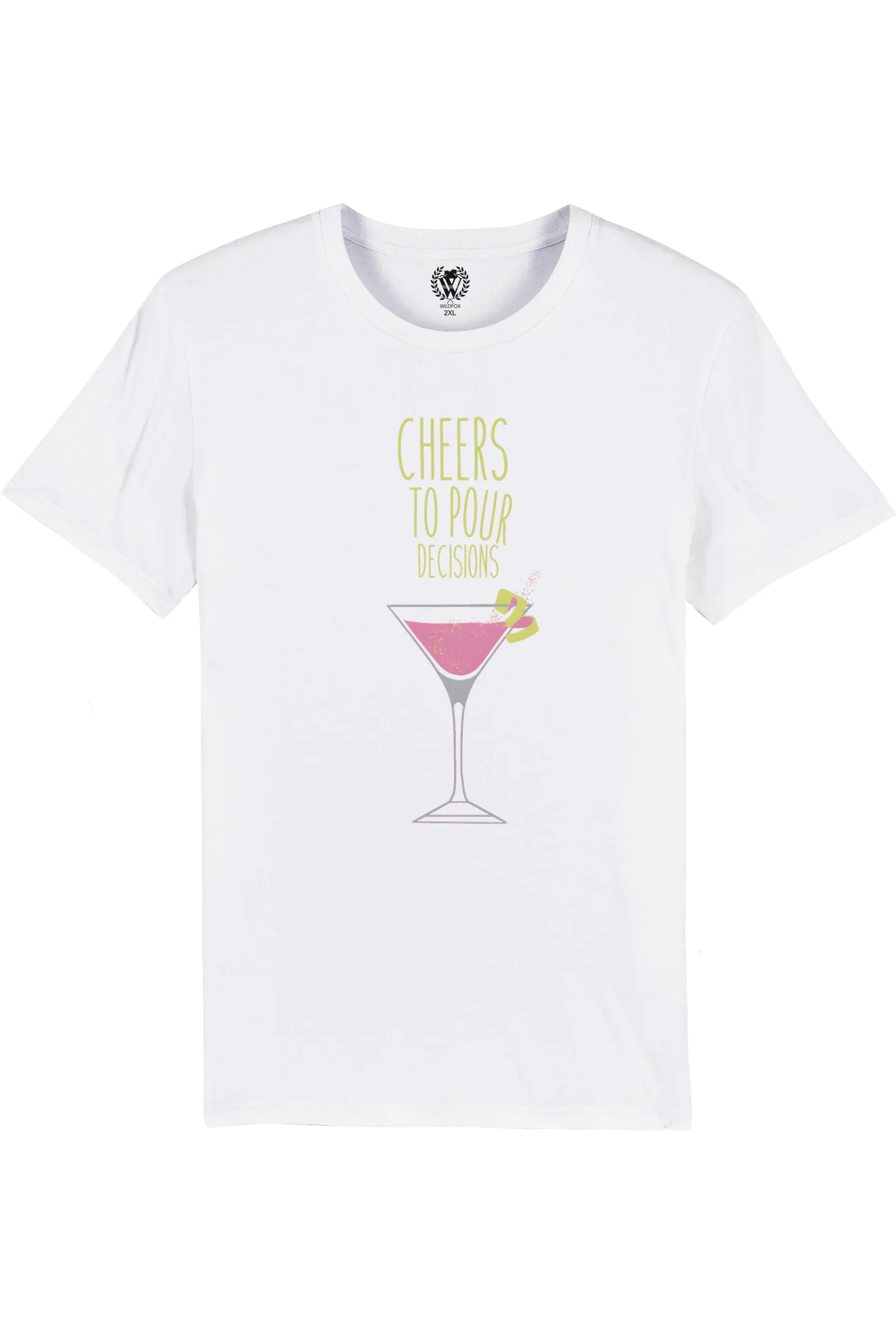 Cheers to Pour Decisions | Organic White sold by Wildfox