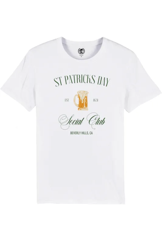 St. Patrick's Day Social Club | Organic White sold by Wildfox