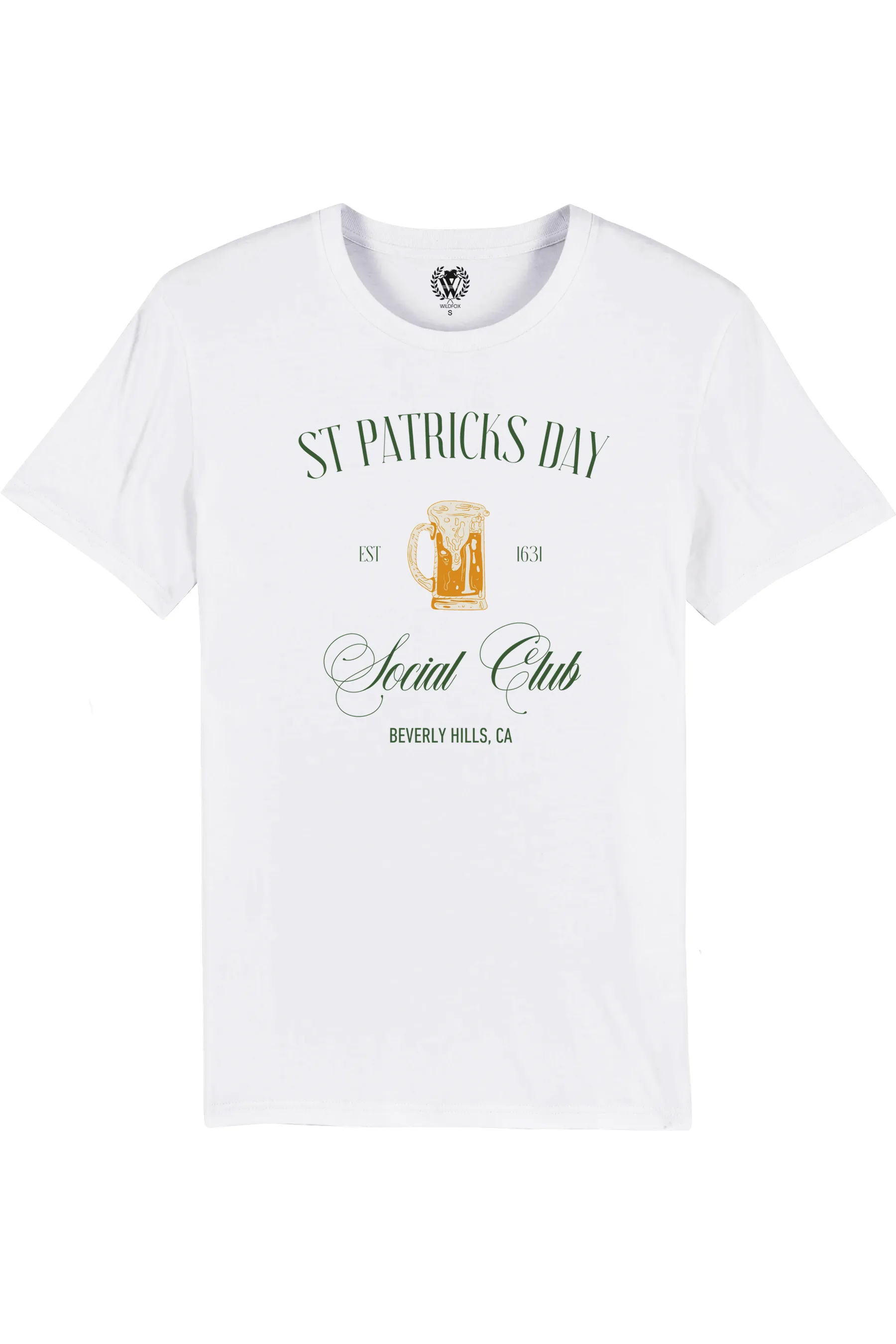 St. Patrick's Day Social Club | Organic White sold by Wildfox