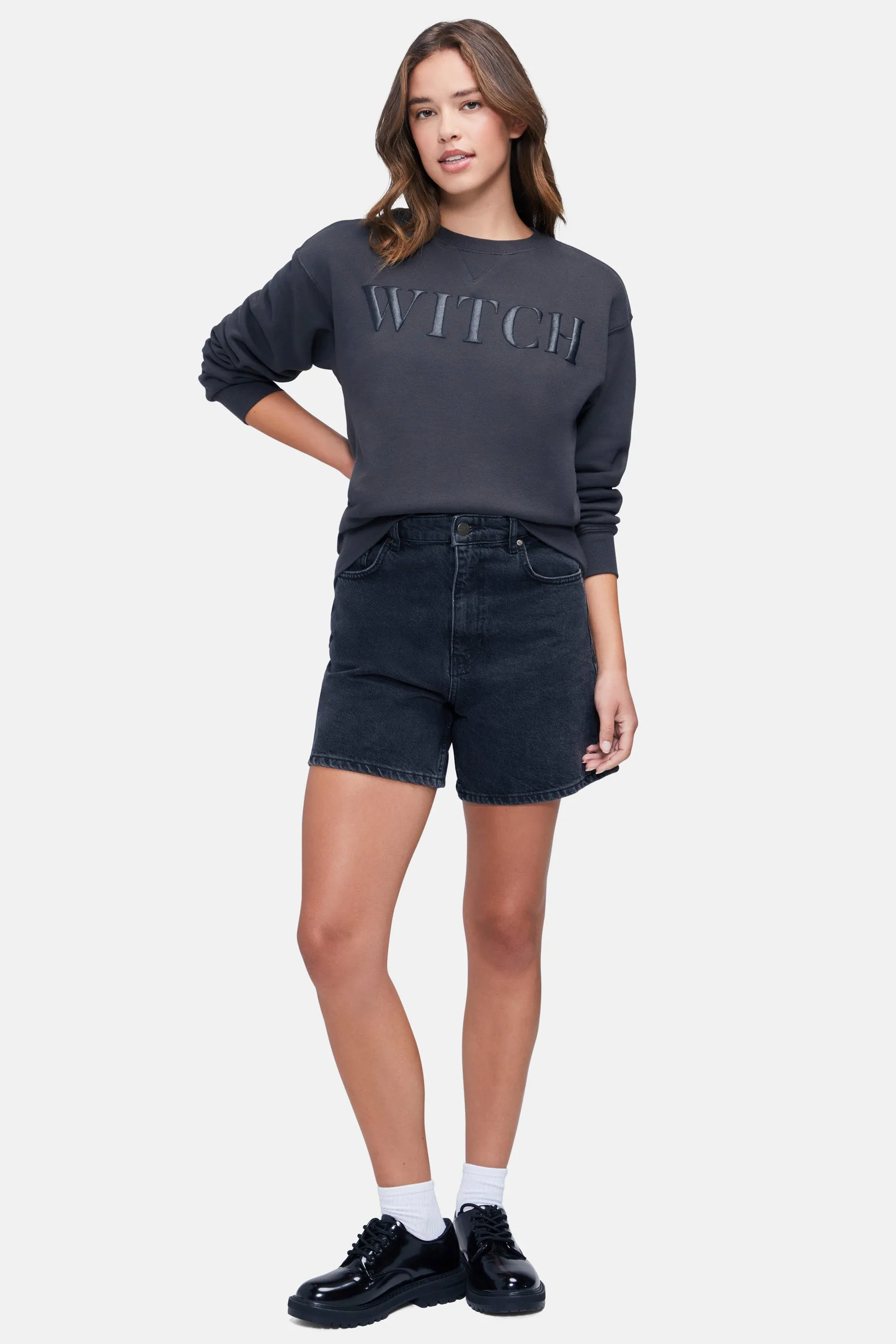 Glitter Witch Cody Sweatshirt | Pirate Black sold by Wildfox product image thumbnail 2