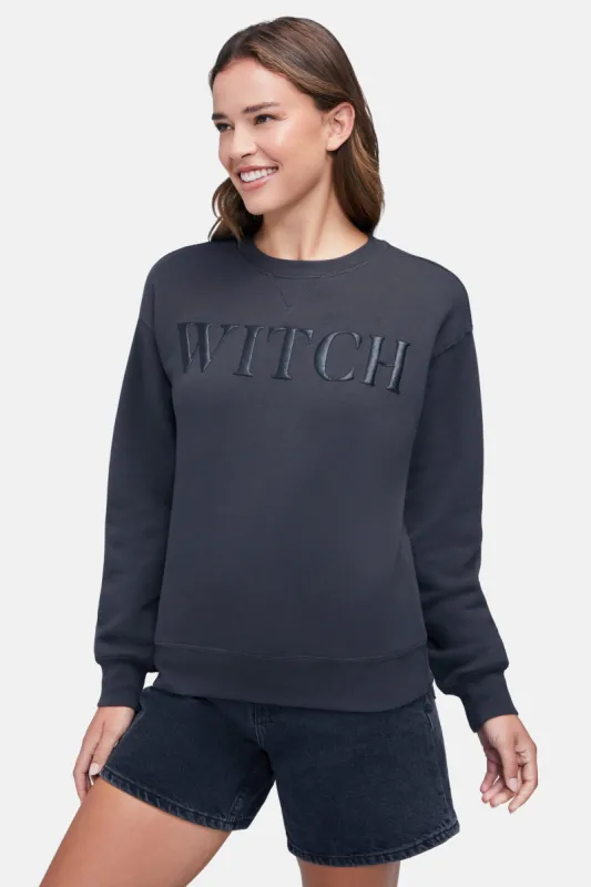 Glitter Witch Cody Sweatshirt | Pirate Black sold by Wildfox