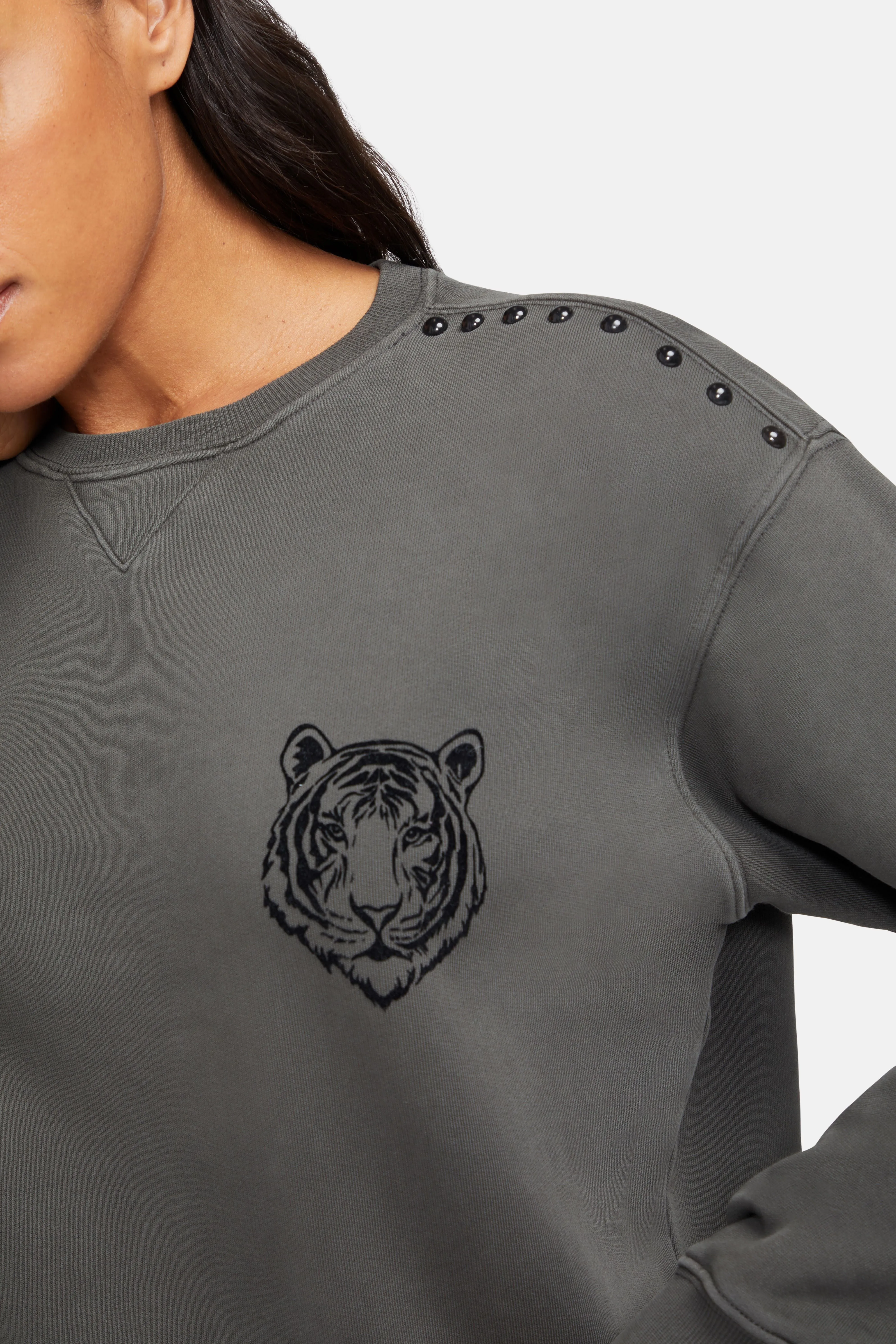 Wild Heart Cody Sweatshirt | Washed Black sold by Wildfox product image thumbnail 4