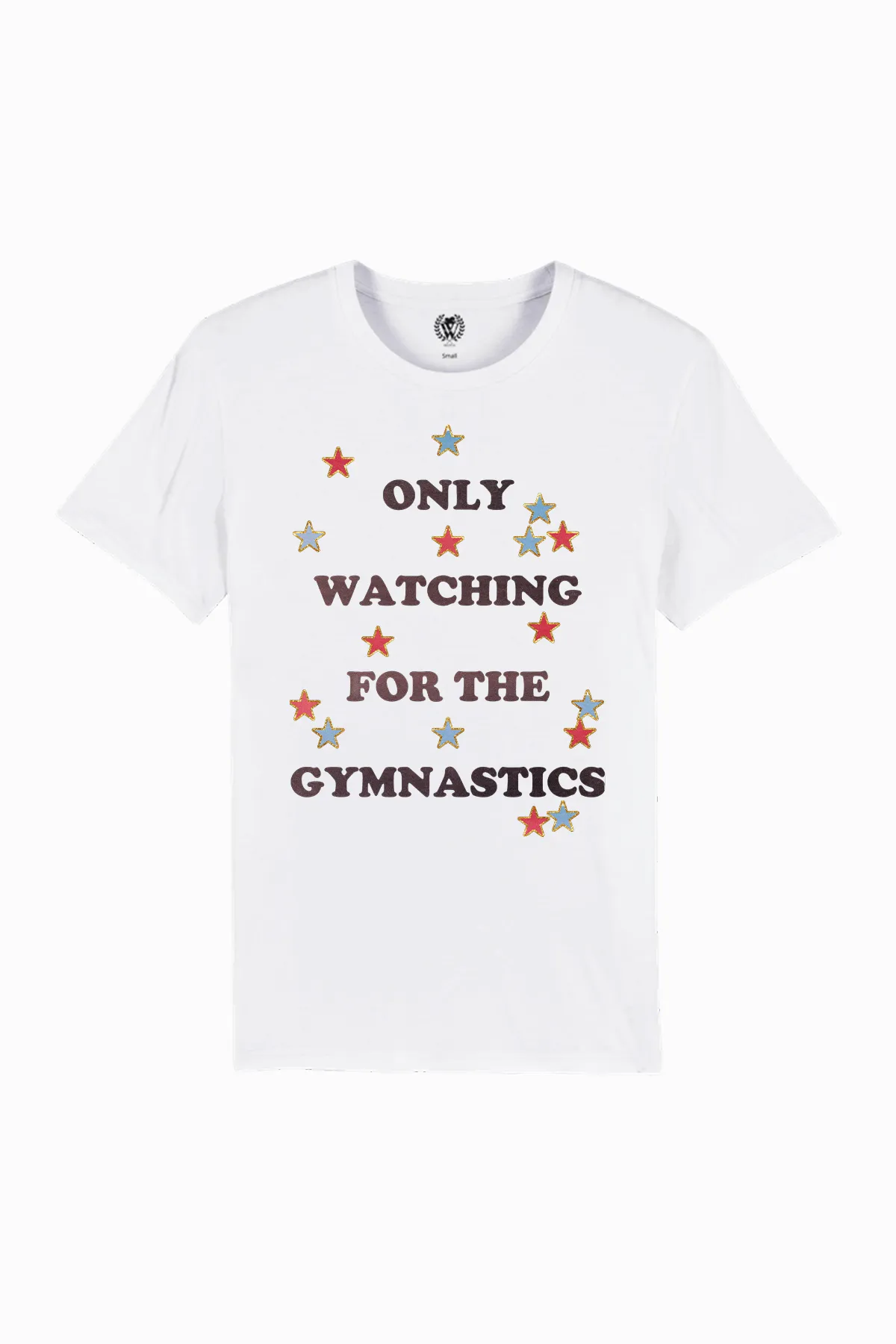Only Watching For The Gymnastics | Organic White sold by Wildfox product image thumbnail 2