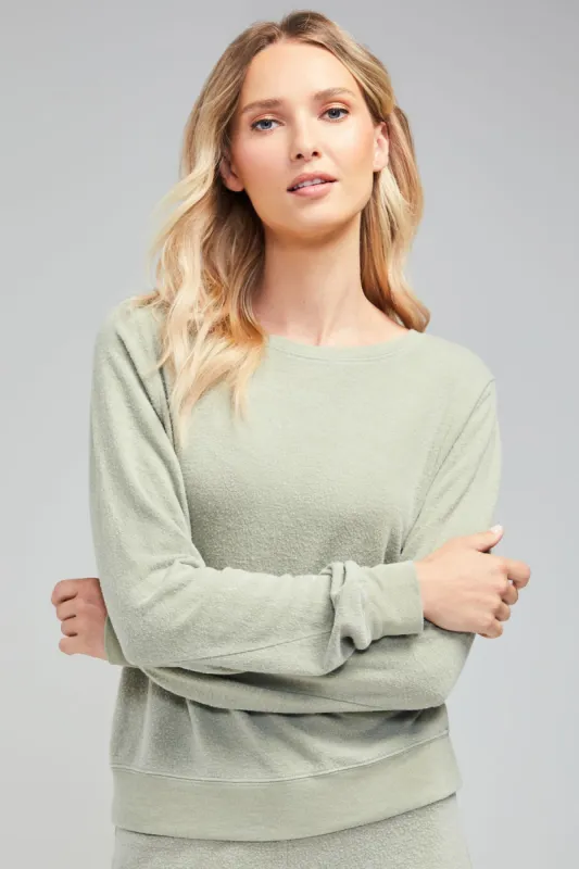 Baggy Beach Jumper | Oil Green sold by Wildfox