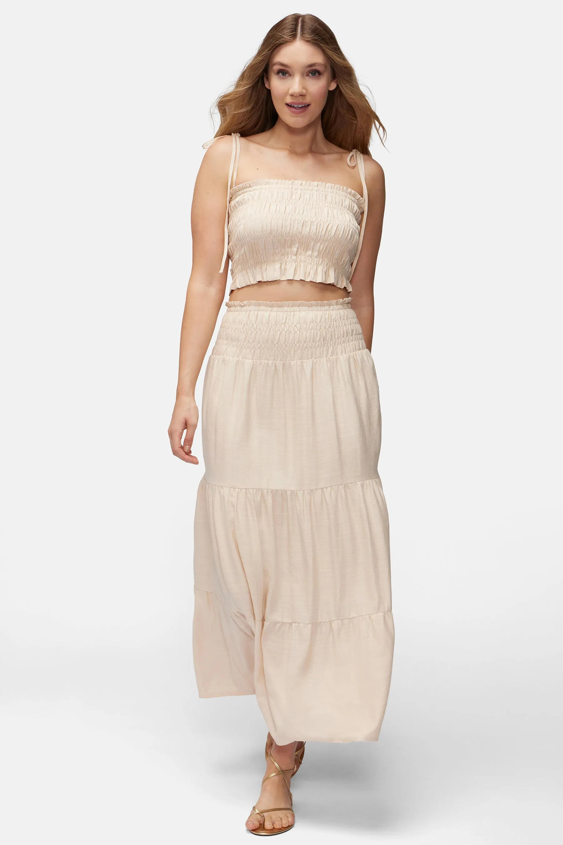 Louisa Maxi Skirt | Shifting Sand sold by Wildfox product image thumbnail 3