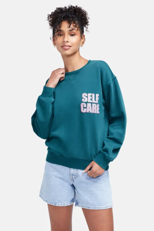 Self Care Cody Sweatshirt | Balsam sold by Wildfox