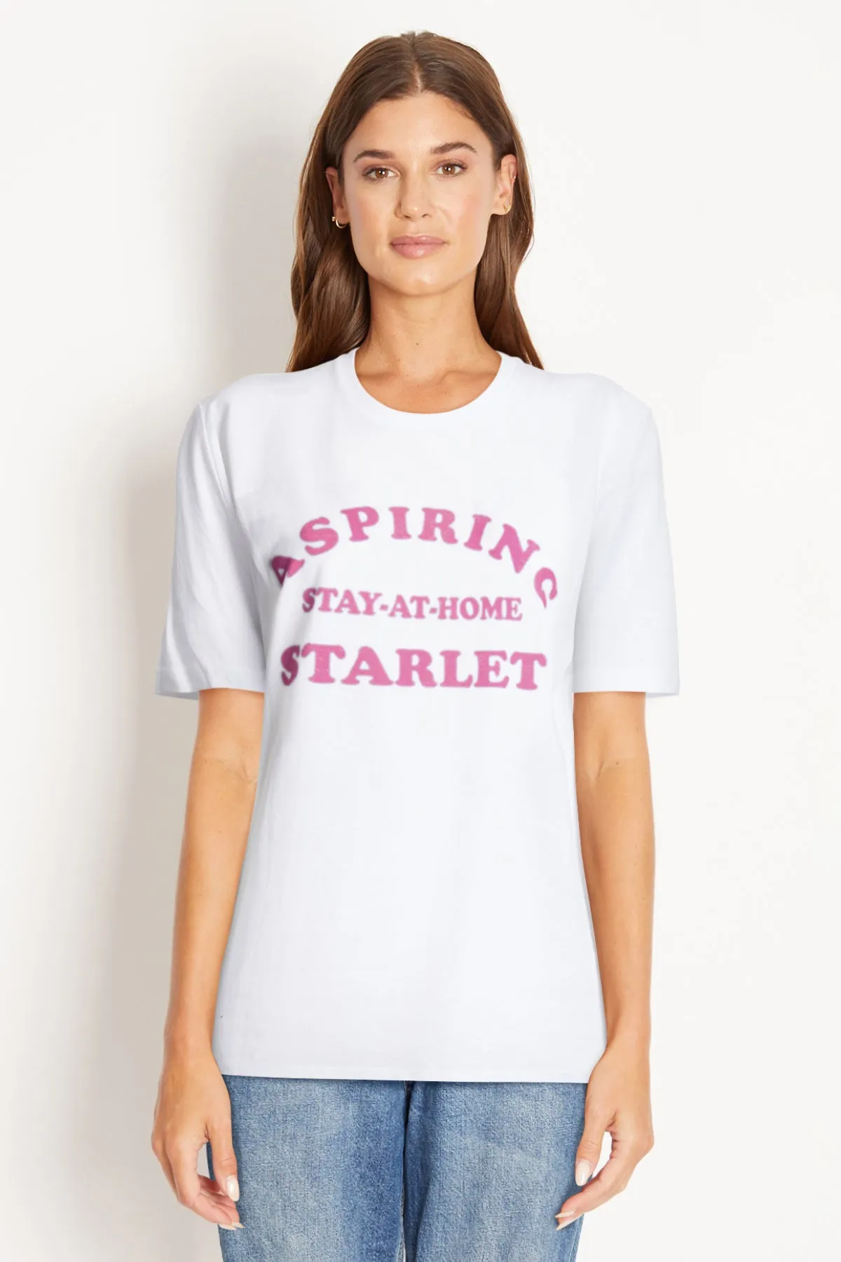 Aspiring Stay At Home Starlet | Organic White sold by Wildfox