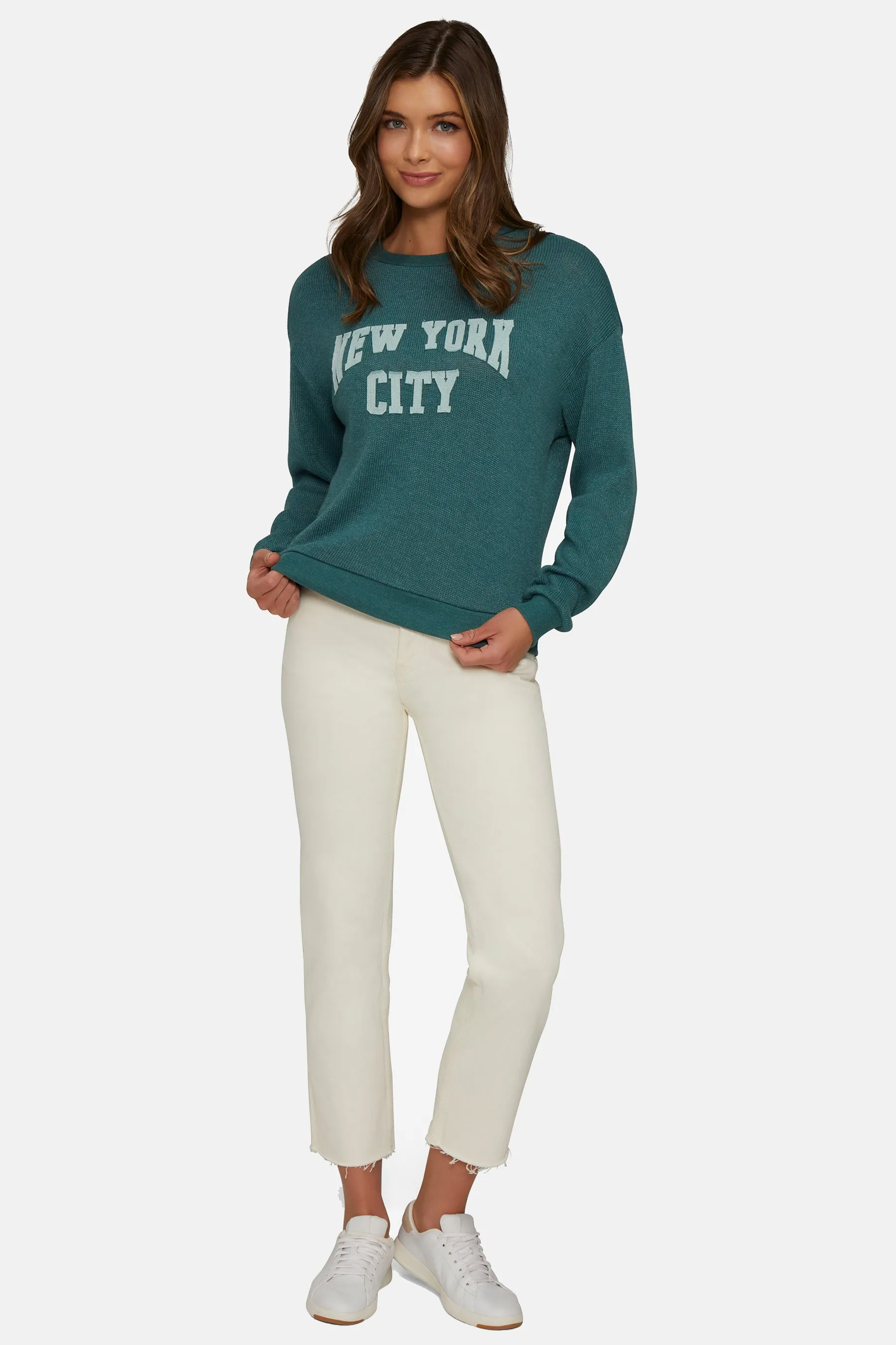 NYC Bailey Sweater | Heather June Bug sold by Wildfox product image thumbnail 2