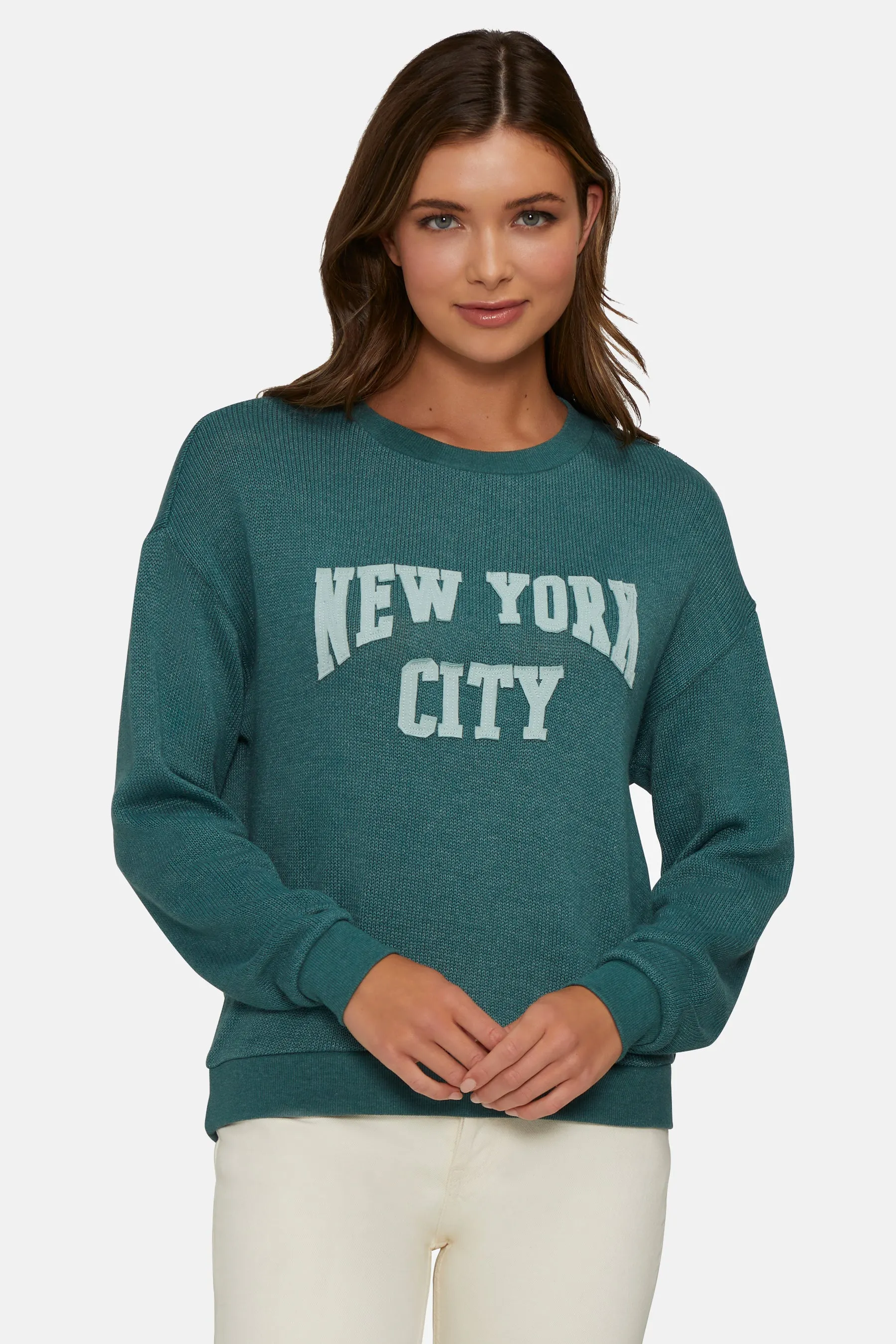 NYC Bailey Sweater | Heather June Bug sold by Wildfox